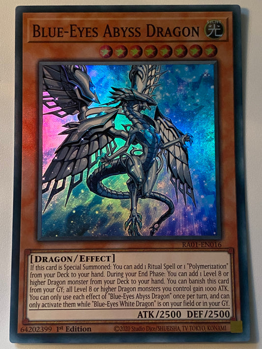 Blue-Eyes Abyss Dragon RA01-EN016