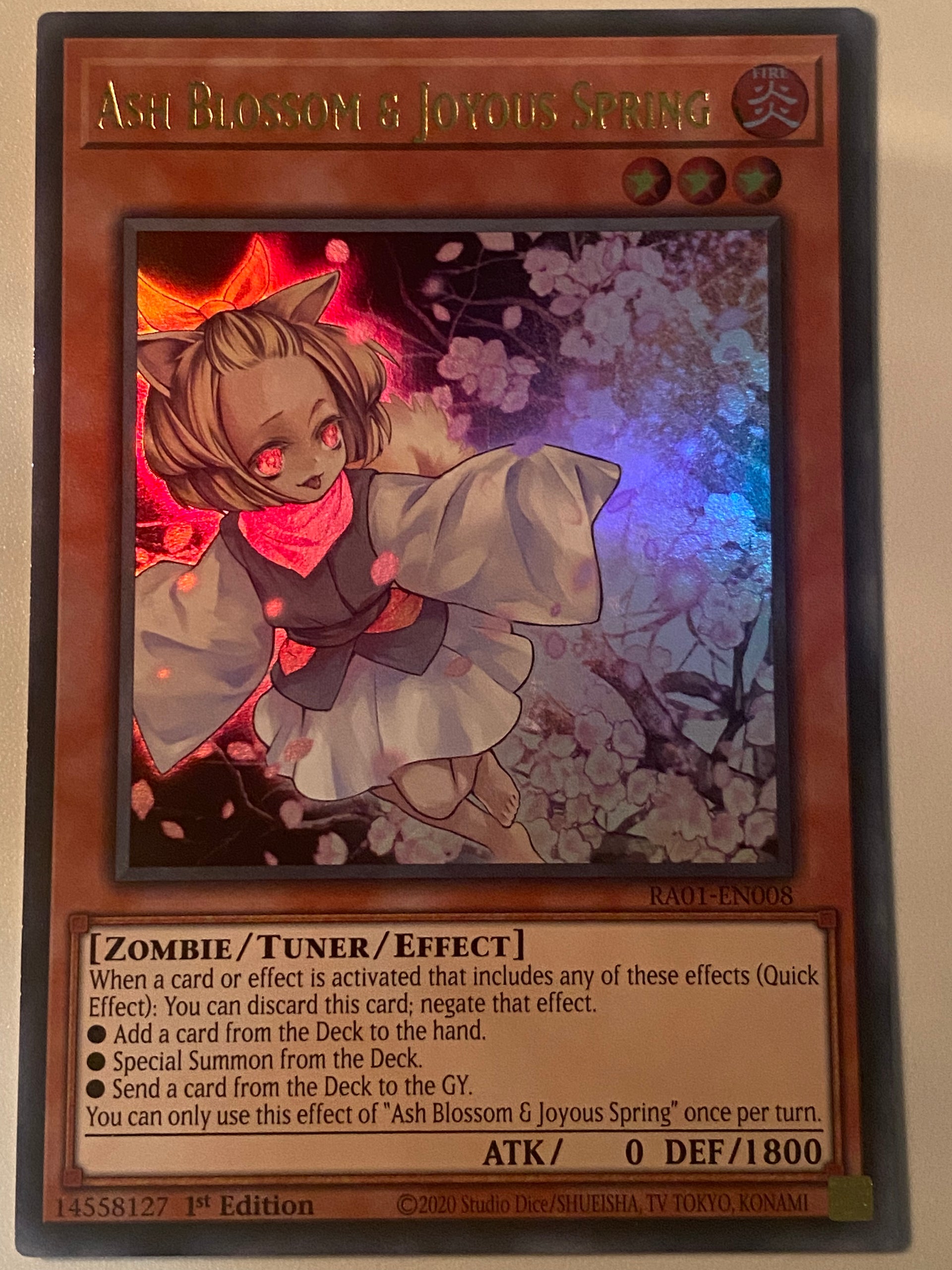 ash blossom yugioh deck Ash Blossom & Joyous Spring [MP22-EN257] Prismatic Secret Rare main image 1