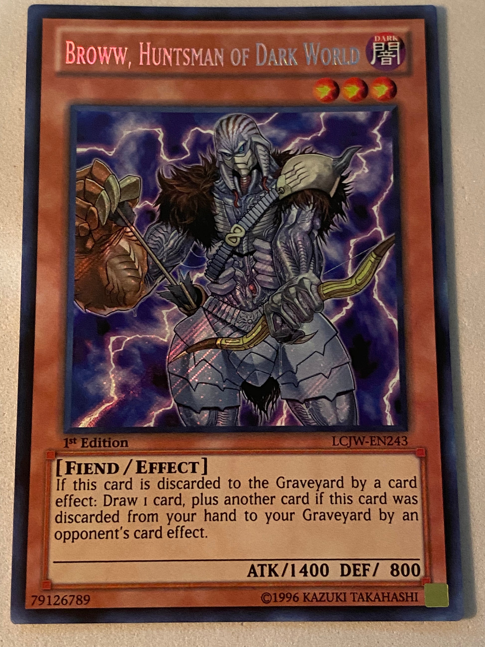 Broww, Huntsman Of Dark World LCJW-EN243 – Genesis TCG