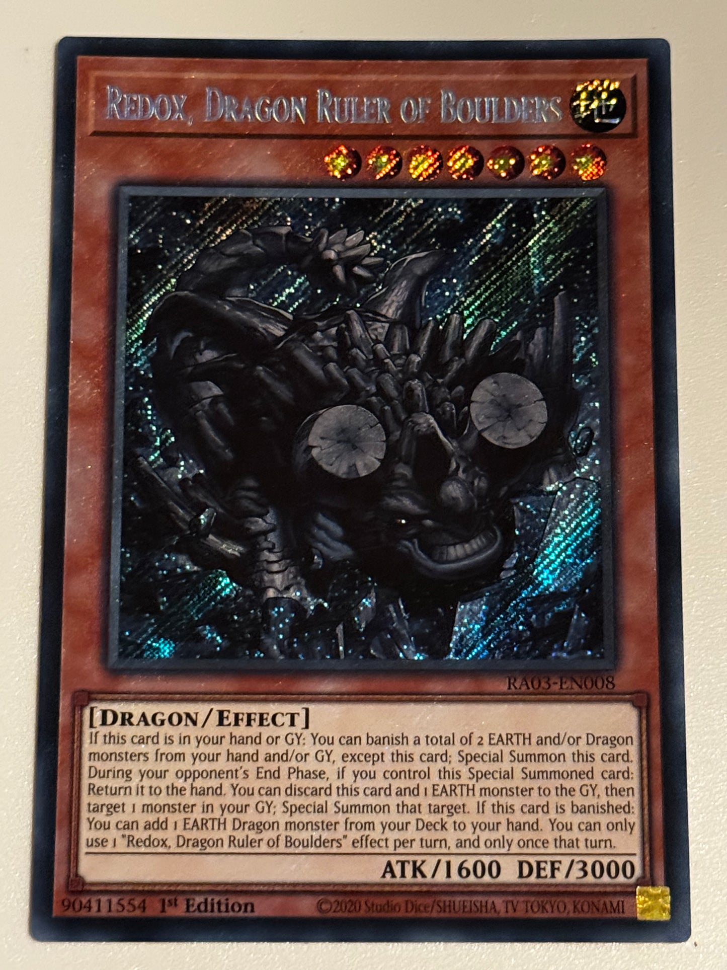 Redox Dragon Ruler Of Boulders RA03-EN008