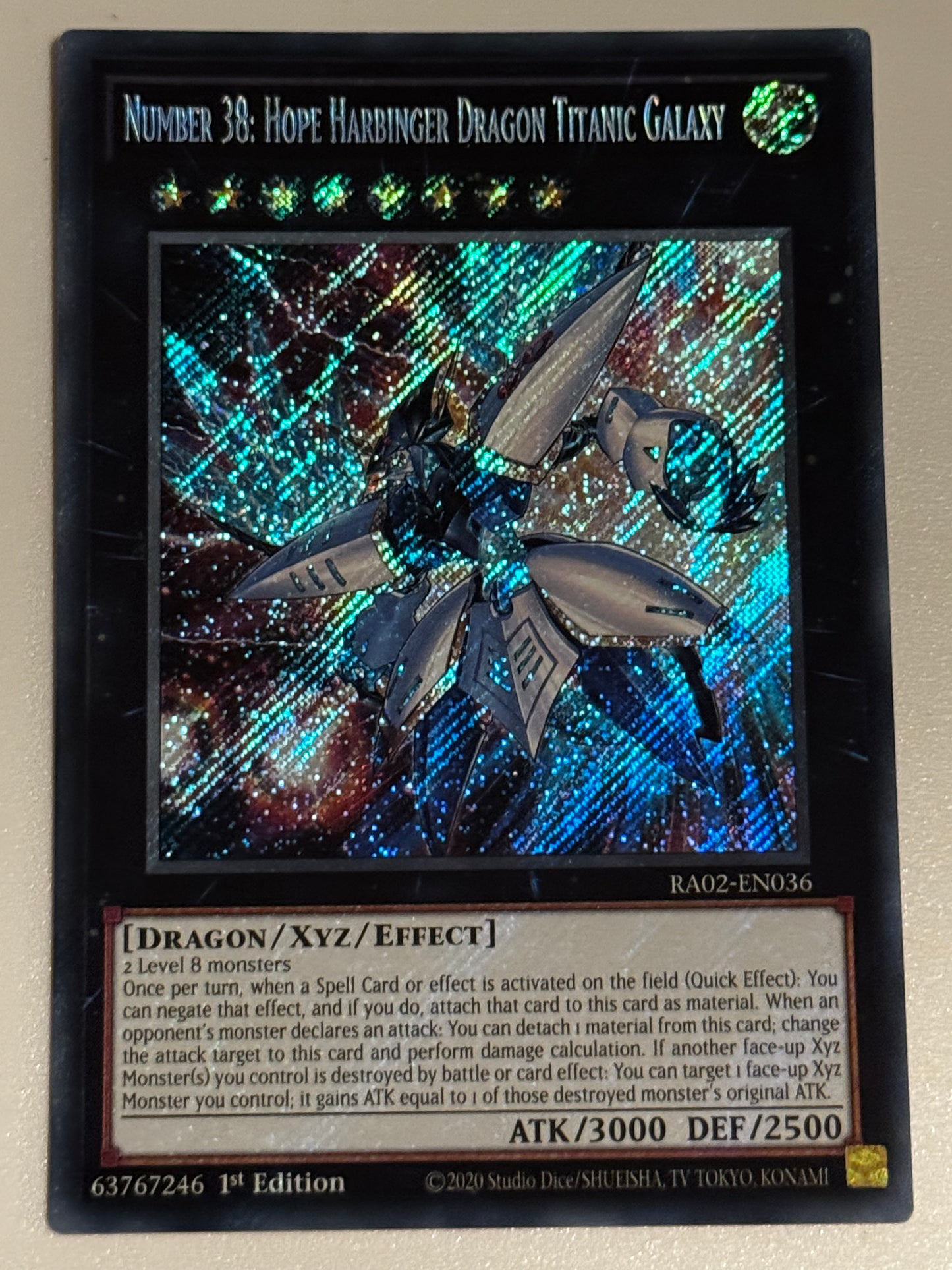 Number 38: Hope Harbinger Dragon Titanic Galaxy RA02-EN036