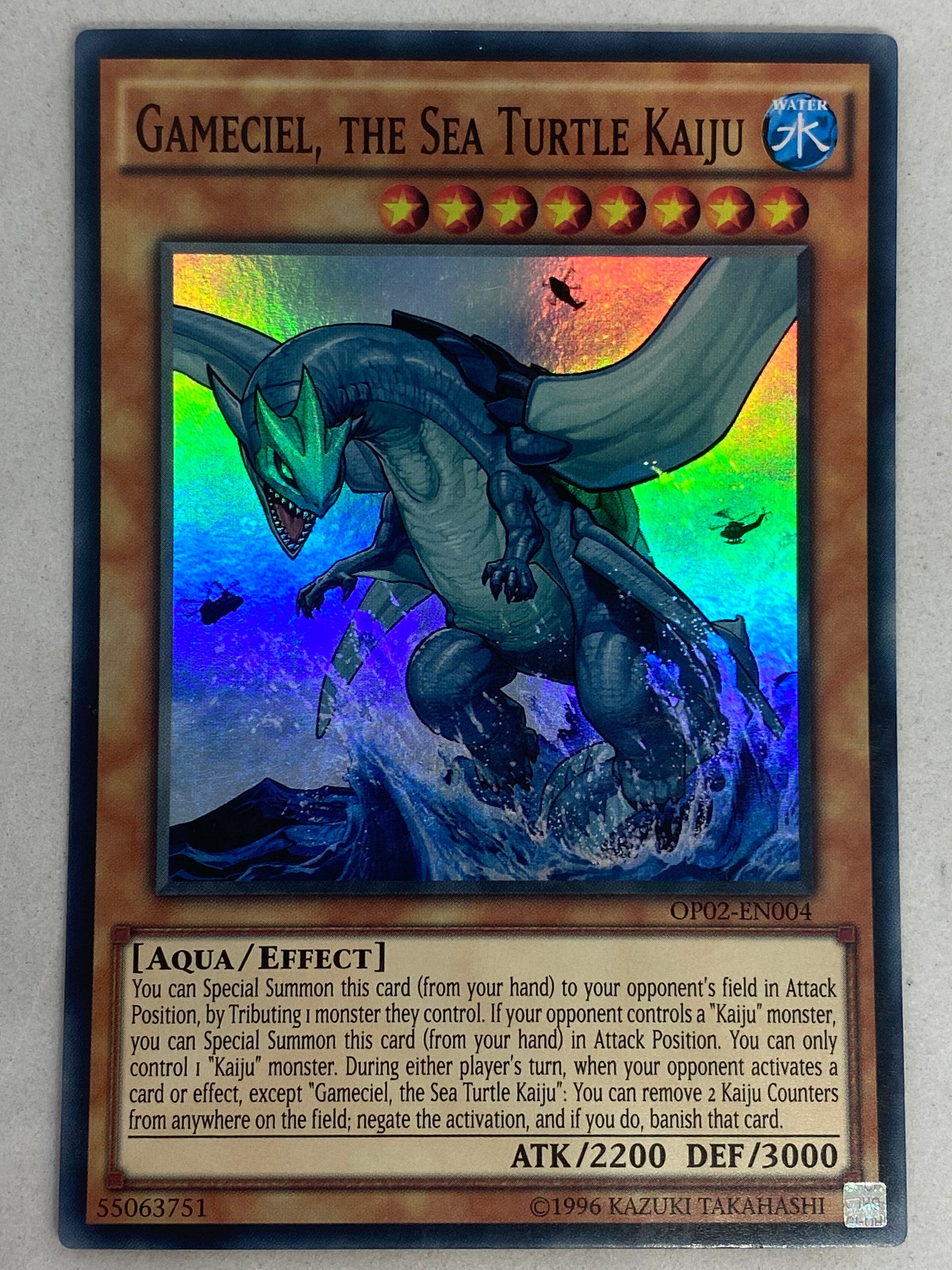 Gameciel, The Sea Turtle Kaiju OP02-EN004