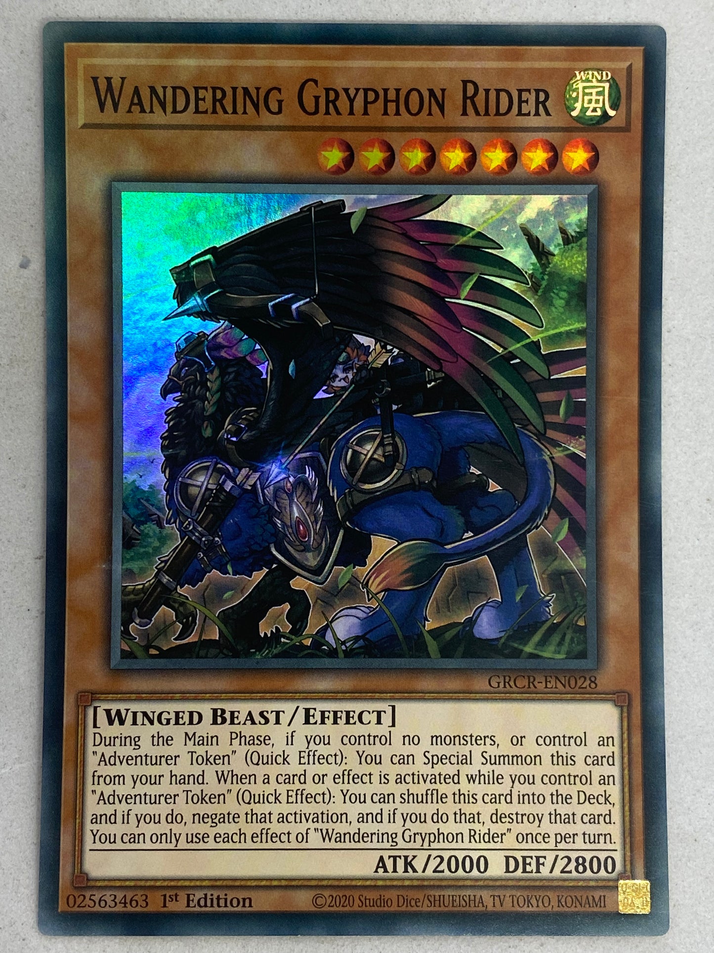 Wandering Gryphon Rider GRCR-EN028