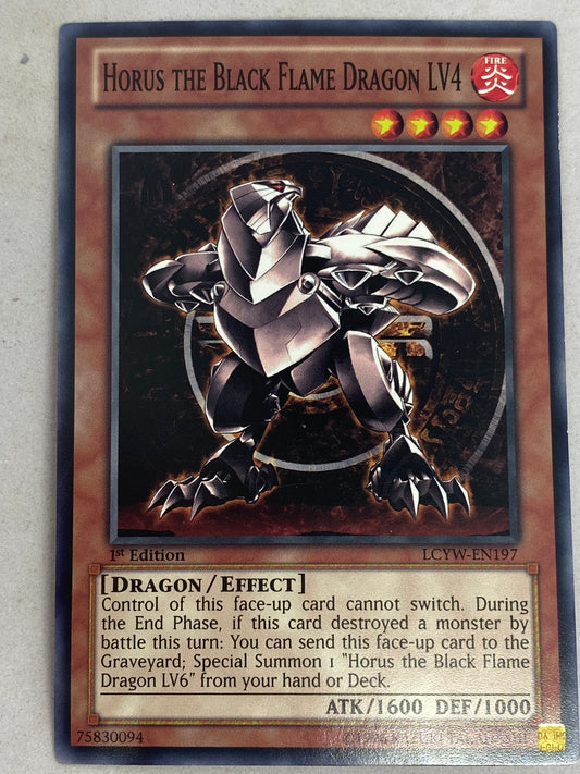 Horus The Black Flame Dragon LV4 LCYW-EN197