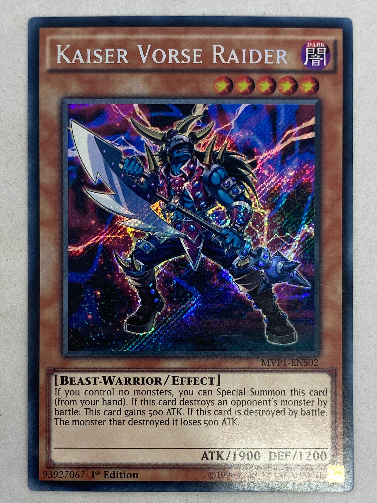 Kaiser Vorse Raider MVP1-ENS02 Genesis TCG Kaiser Vorse Raider MVP1-ENS02 Genesis TCG