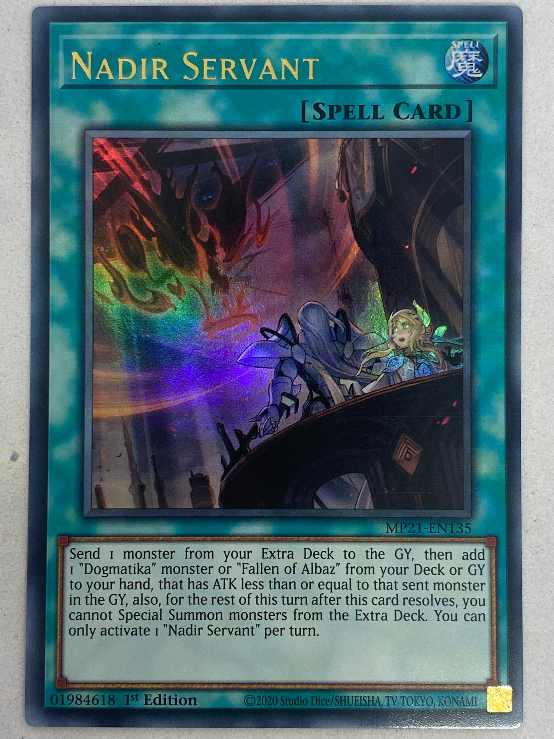 Nadir Servant – MP21-EN135 – Ultra Rare Yu-Gi-Oh! Karte – 1. Auflage