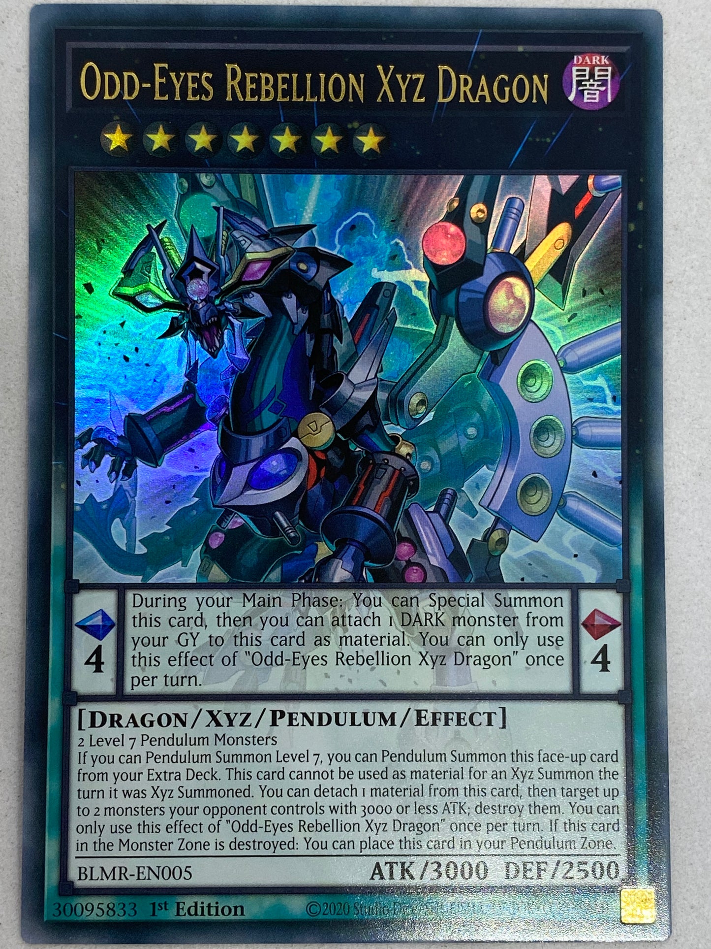 Odd-Eyes Rebellion XYZ Dragon BLMR-EN005
