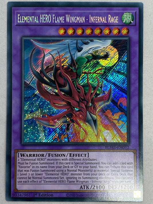Elemental HERO Flame Wingman - Infernal Rage BLMR-EN012