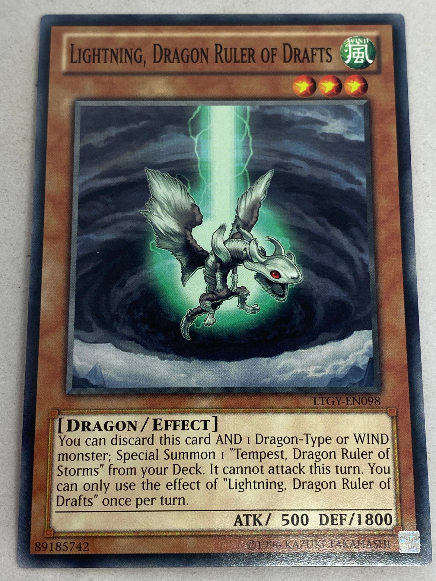 Lightning, Dragon Ruler Of Draft LTGY-EN098