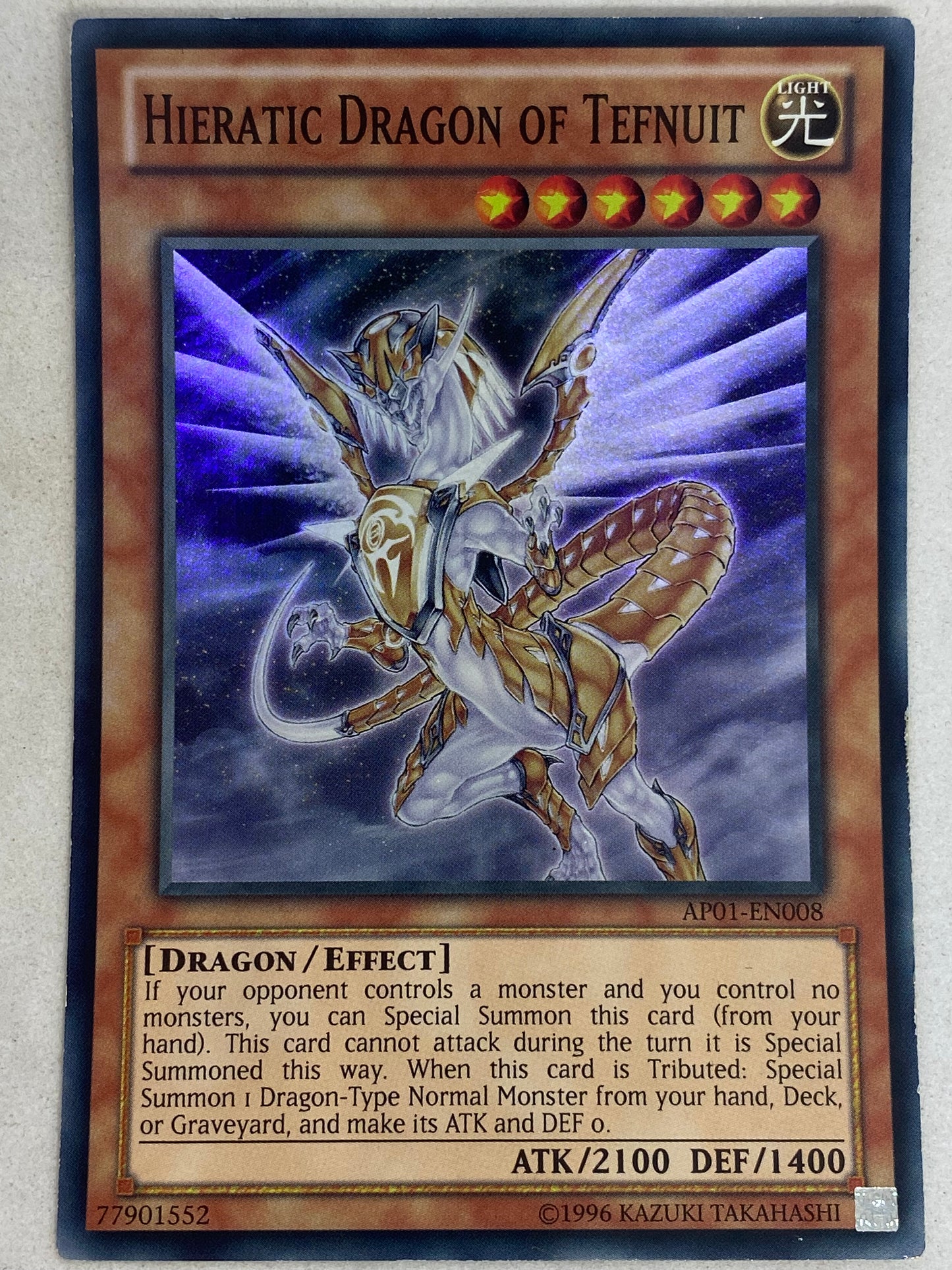 Hieratic Dragon Of Tefnuit AP01-EN008