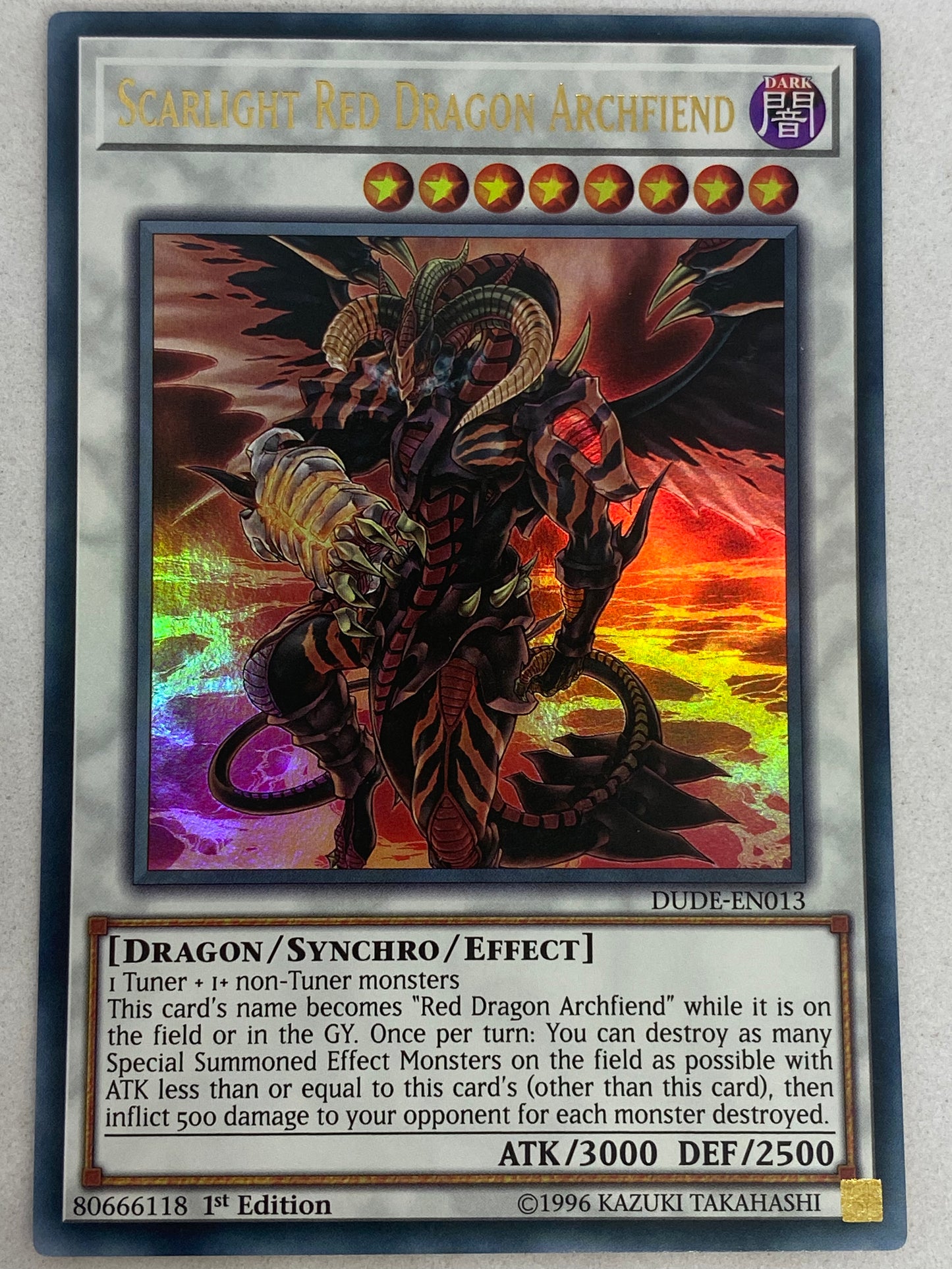 Scarlight Red Dragon Archfiend DUDE-EN013