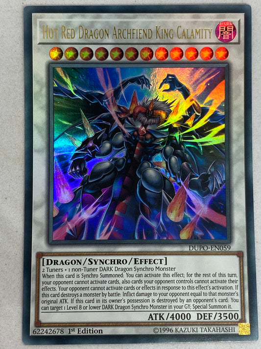 Hot Red Dragon Archfiend  King Calamity DUPO-EN059