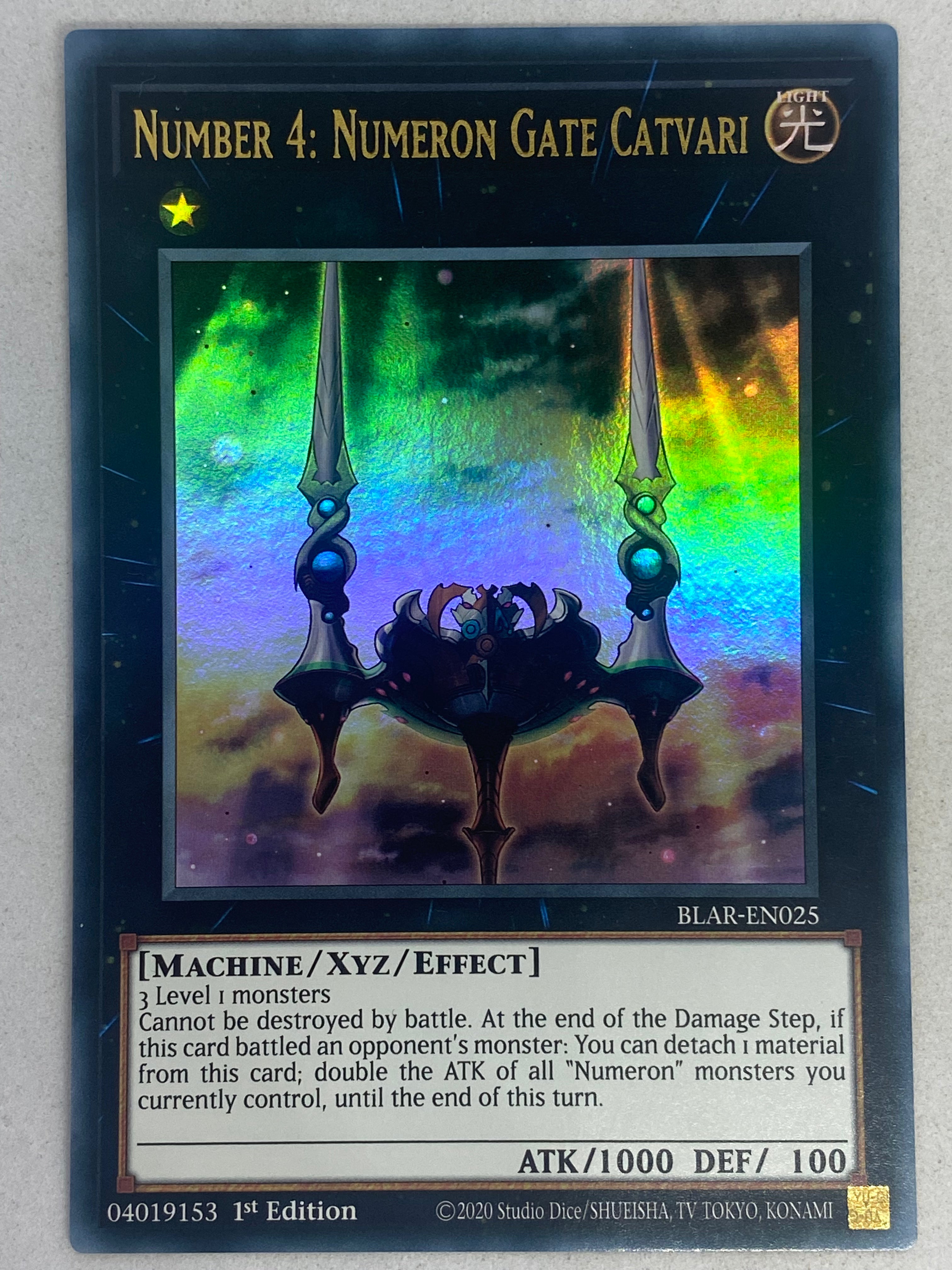 Number 4: Numeron Gate Catvari BLAR-EN025 – Genesis TCG
