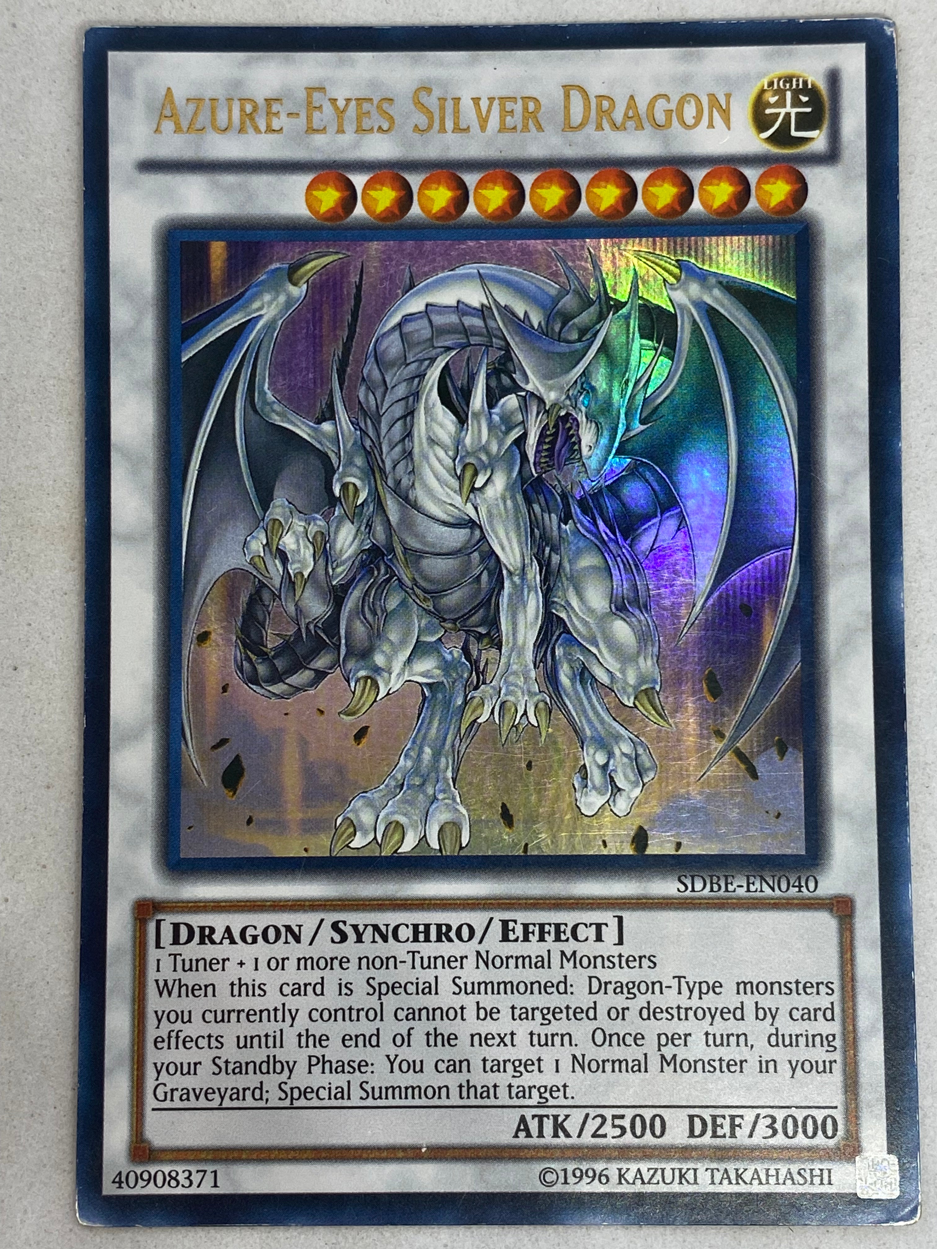 AzureEyes Silver Dragon SDBEEN040 Genesis TCG