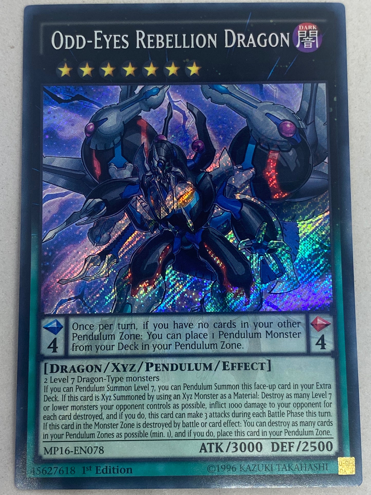 Odd-Eyes Rebellion Dragon MP16-EN078