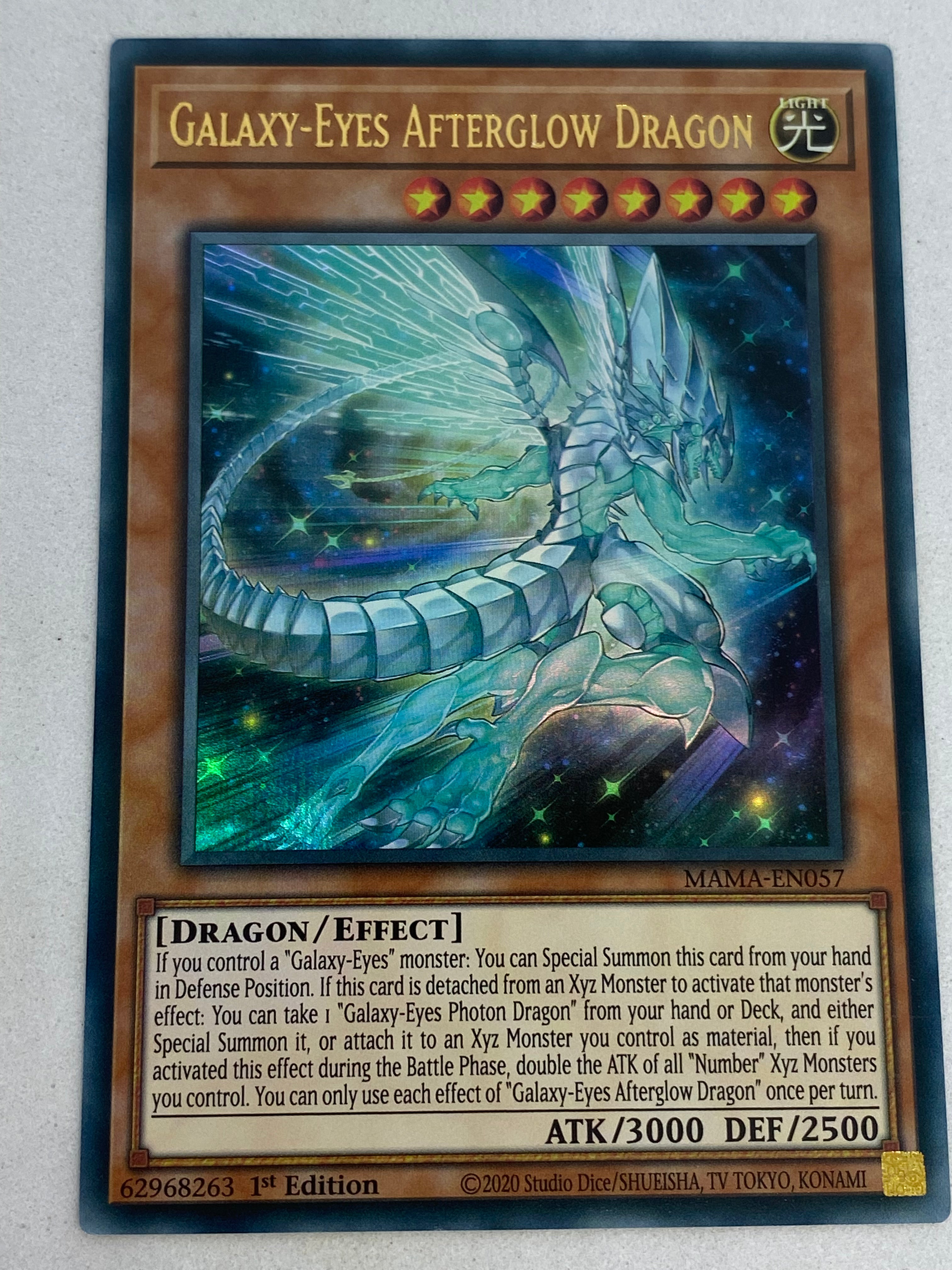 Yu-Gi-Oh! TCG Galaxy-Eyes Afterglow Dragon – MAMA-EN057 – Ultra Rare 1st Edition