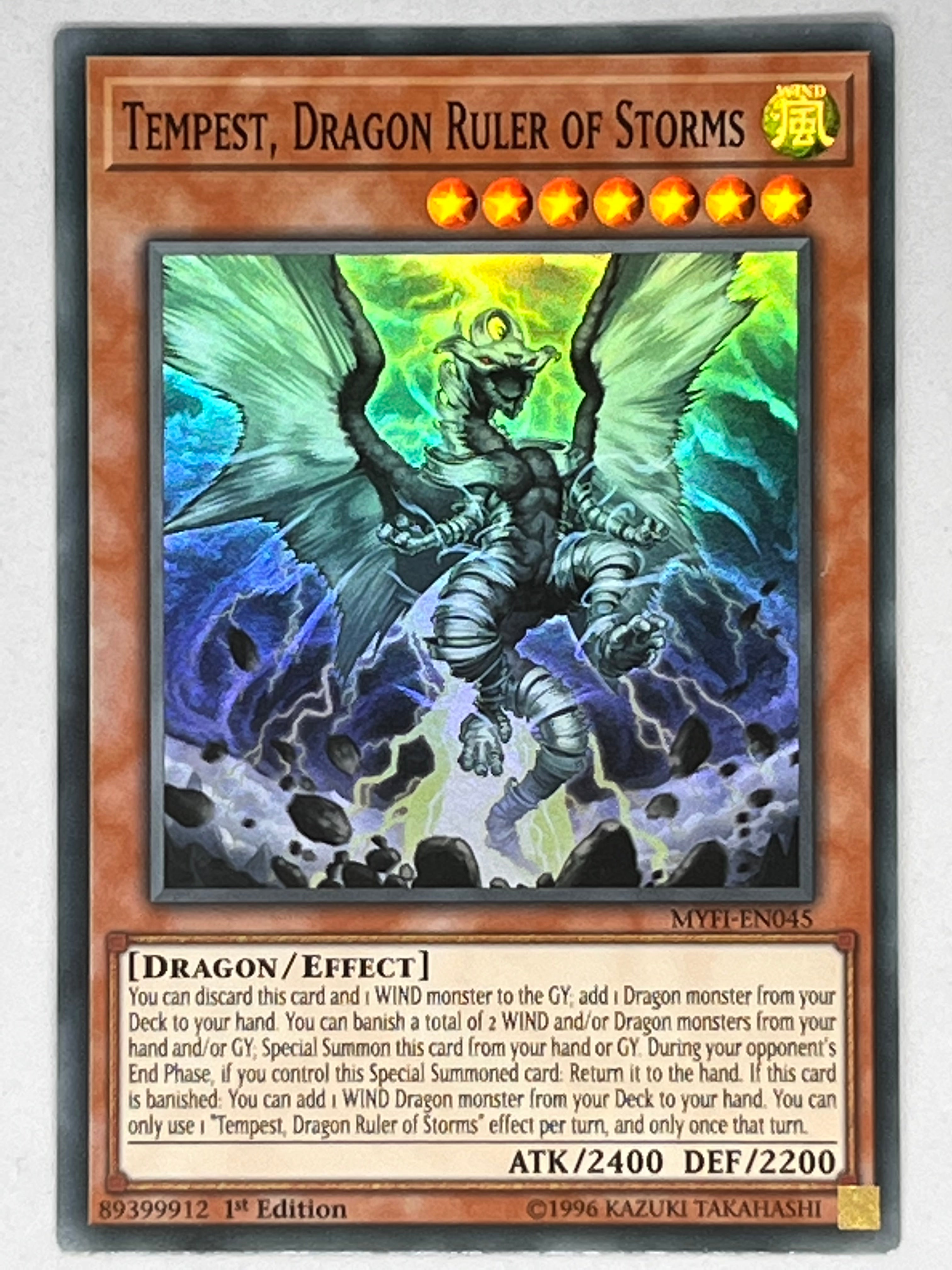 Yugioh Japanese 20TH-JPC83 – Tempest, Dragon Ruler Of Storms – Ultra Parallel – Lightly Played