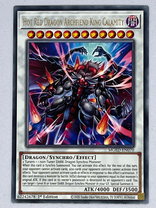 Hot Red Dragon Archfiend King Calamity MGED-EN070
