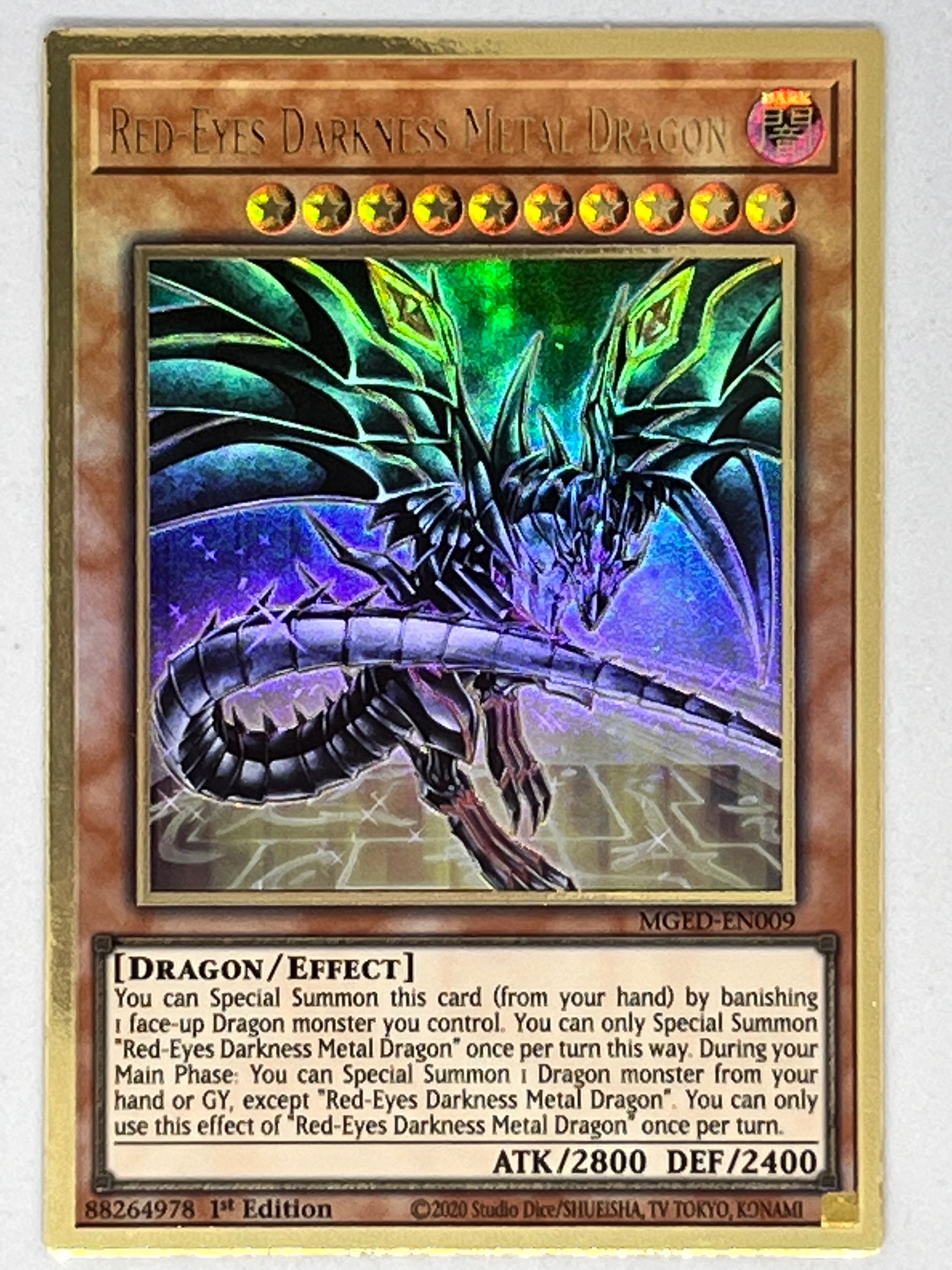 yugioh card red eyes darkness metal dragon Red-Eyes Darkness Metal Dragon MGED-EN009 – Genesis TCG