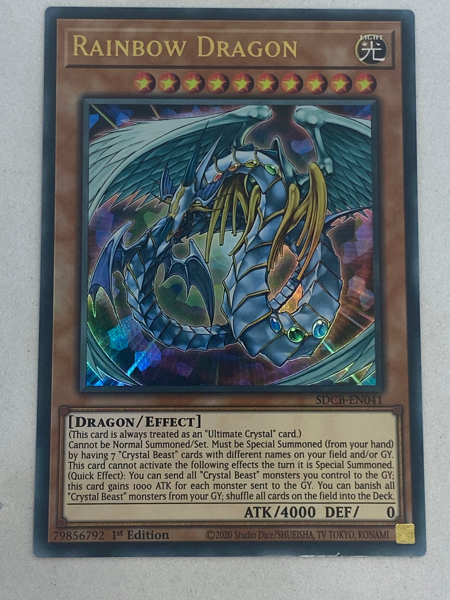 Rainbow Dragon SDCB-EN041 Genesis TCG Rainbow Dragon SDCB-EN041 Genesis TCG