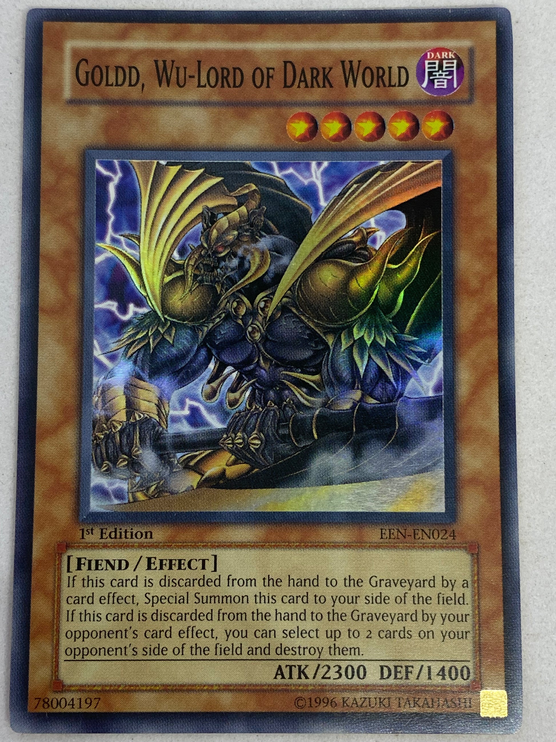 YU-GI-OH! GOLDD, SIGNORE-WU Mondo Oscuro LCJW Secret 1a - Wu-Lord Dark World 1st EUR 3,50 YU-GI-OH! GOLDD, SIGNORE-WU Mondo Oscuro LCJW Secret 1a - Wu-Lord Dark World 1st EUR 3,50