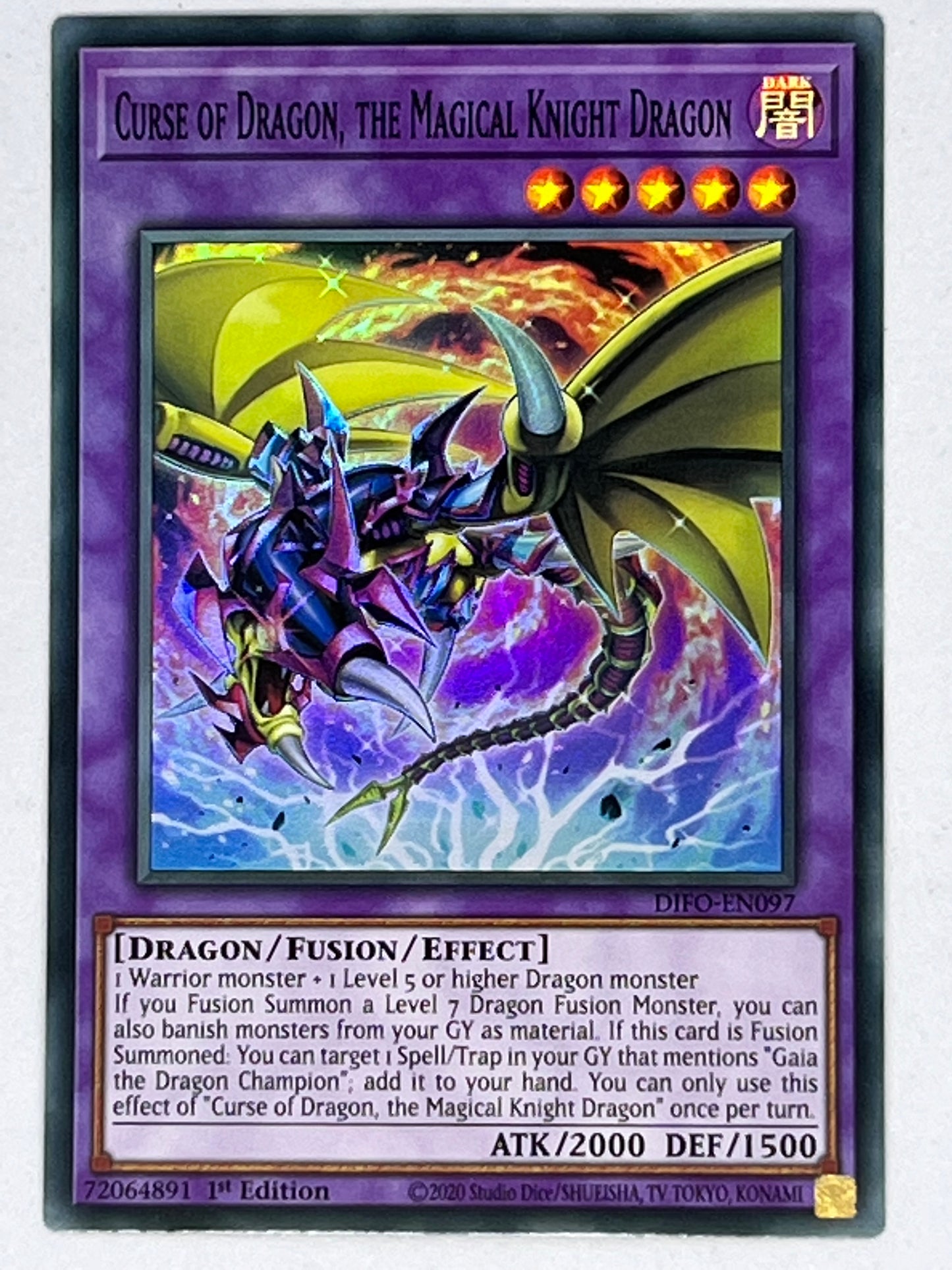 Curse Of Dragon, The Magical Knight Dragon DIFO-EN097