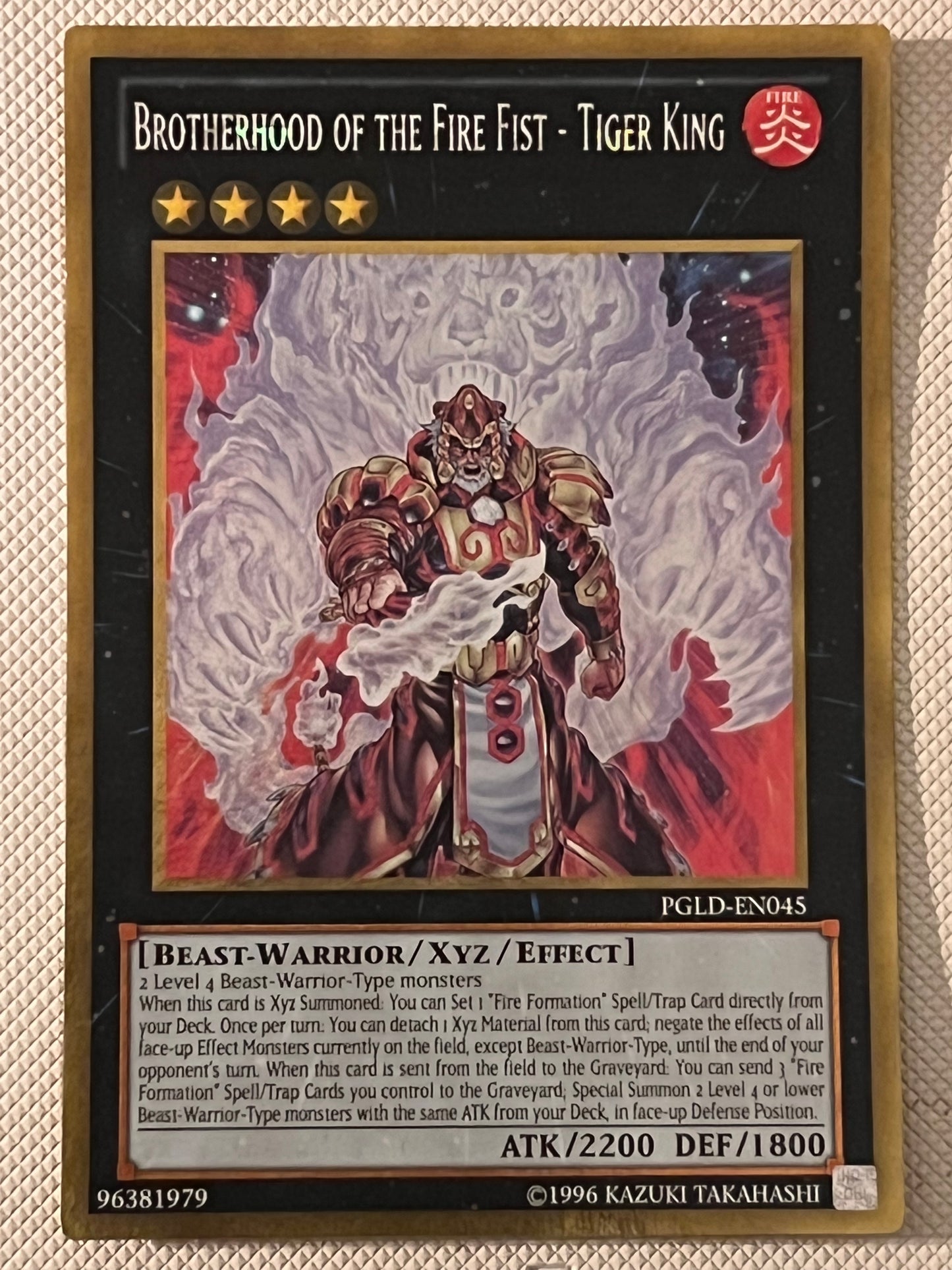 Brotherhood Of The Fire Fist - Tiger King PGLD-EN045