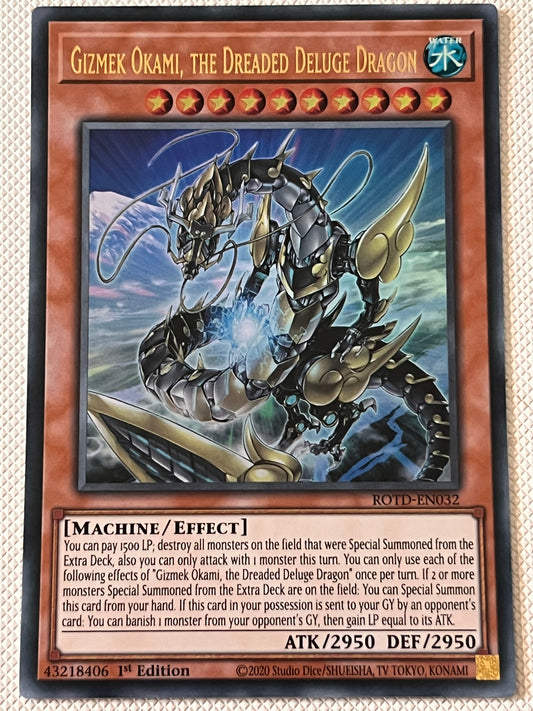 Gizmek Okami, The Dreaded Deluge Dragon ROTD-EN032