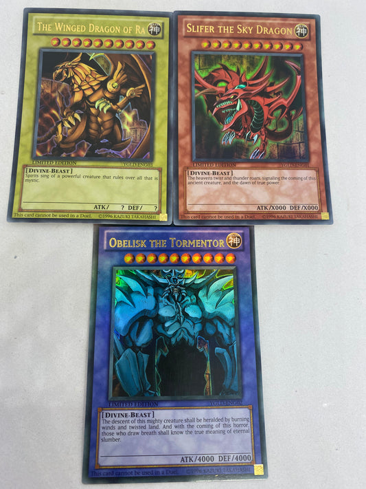 God Card Playset x3 YGLD-ENG001-002-003