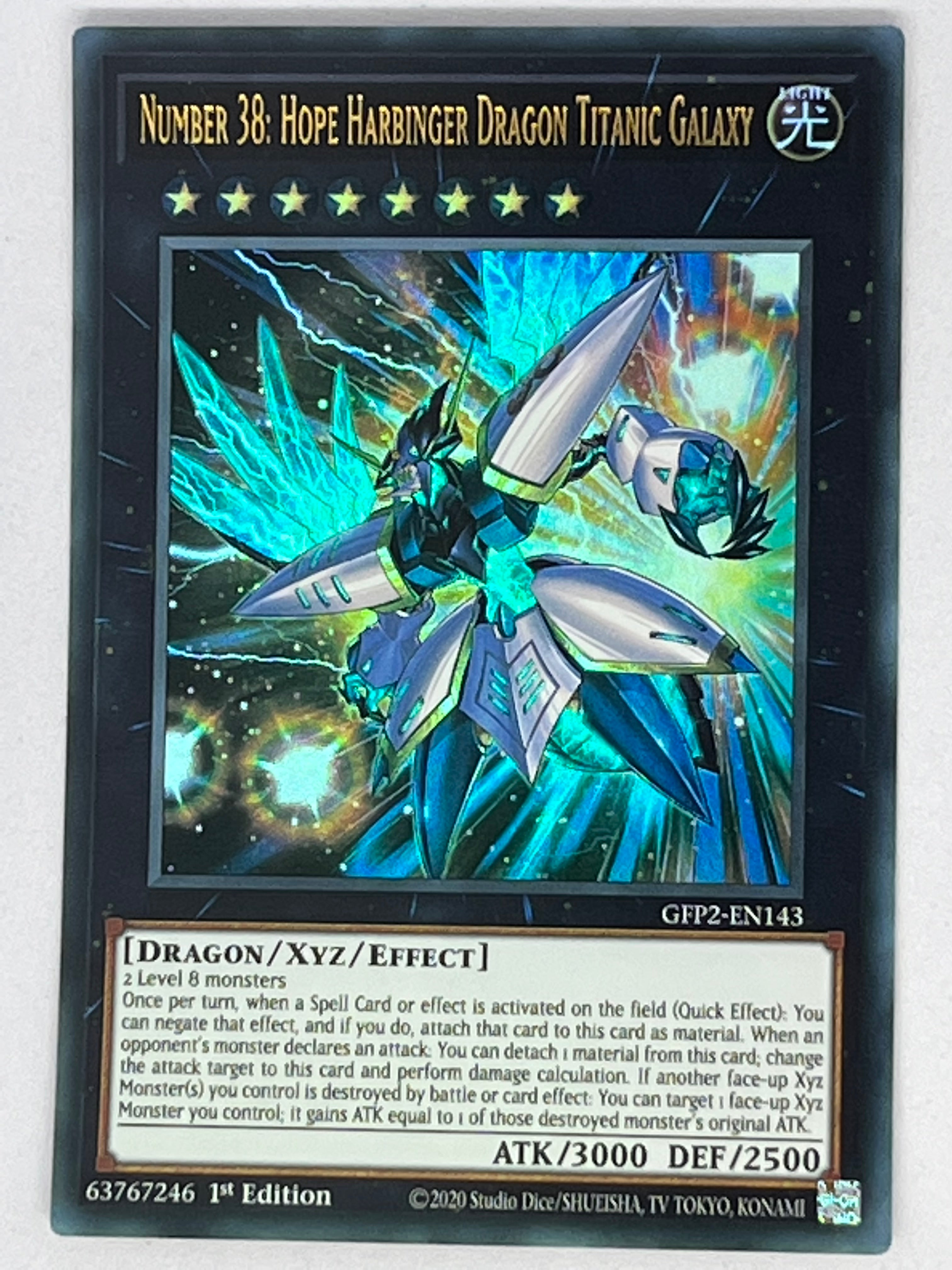 Number 38: Hope Harbinger Dragon Titanic Galaxy GFP2-EN143 – Genesis TCG