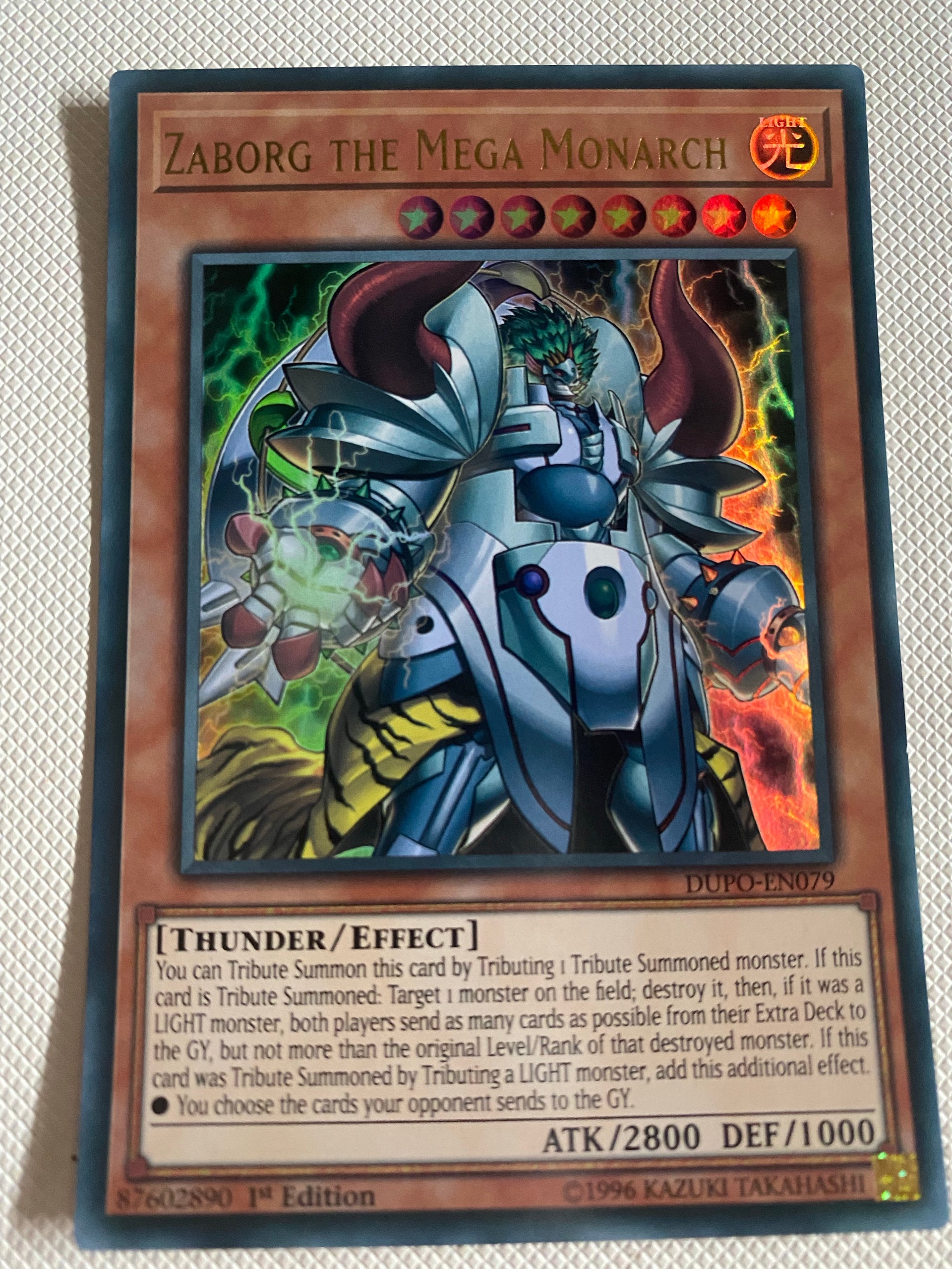 yugioh mega monarch cards Zaborg The Mega Monarch DUPO-EN079 – Genesis TCG