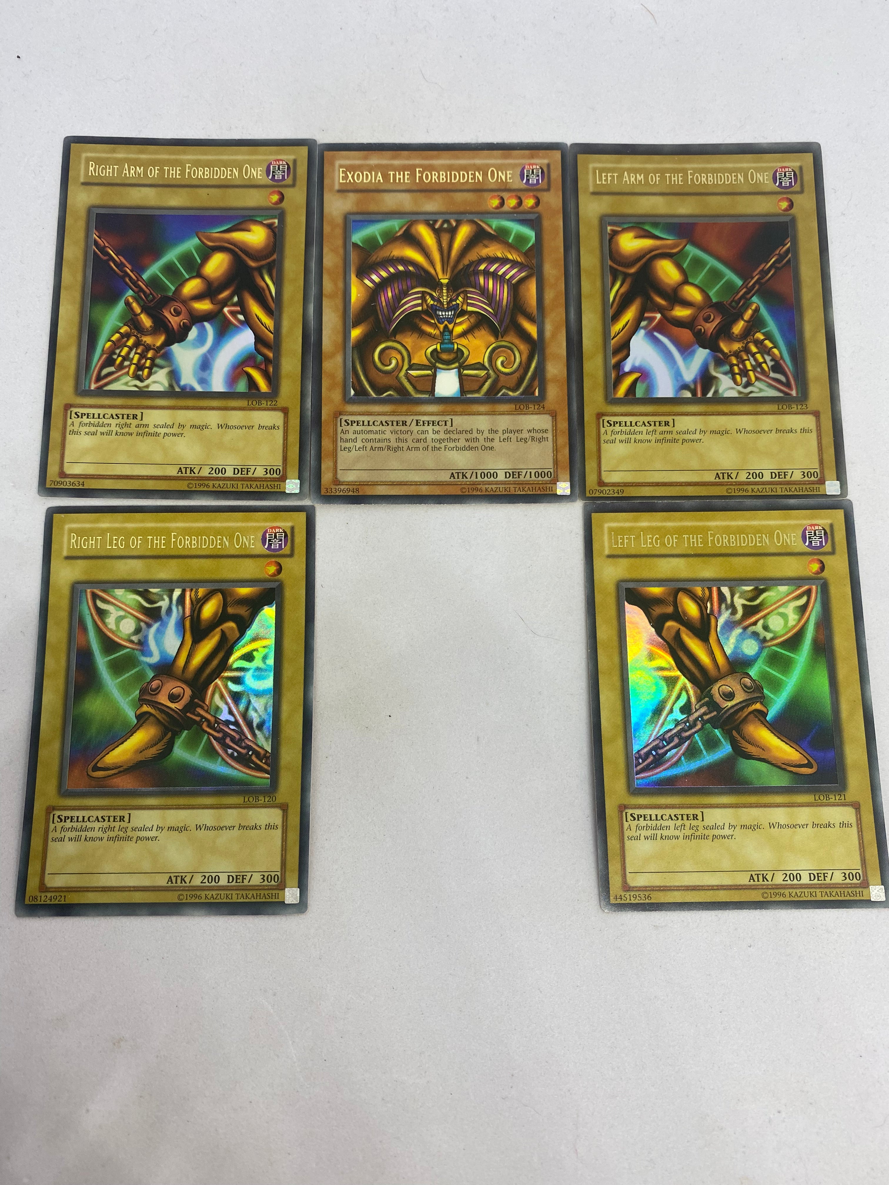 Exodia Set Original Print LOB – Genesis TCG